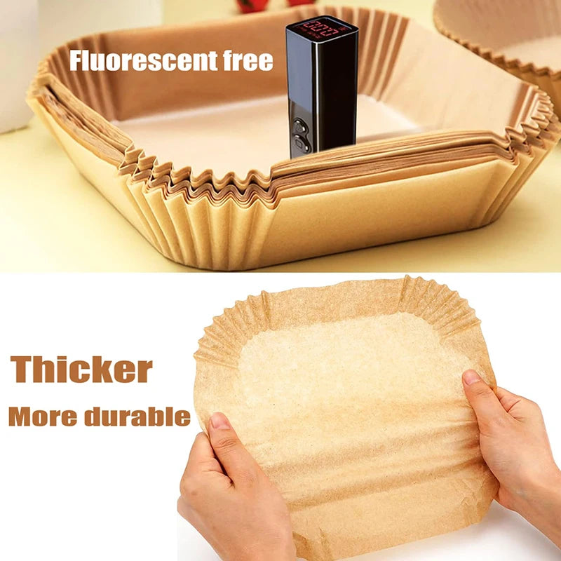 Air Fryer Disposable Paper Liner For Cosori ninja  Square/Round Nonstick Parchment Baking Oven Paper Kitchen Accessories