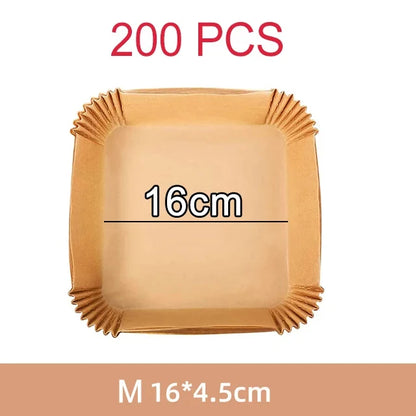 Air Fryer Disposable Paper Liner For Cosori ninja  Square/Round Nonstick Parchment Baking Oven Paper Kitchen Accessories