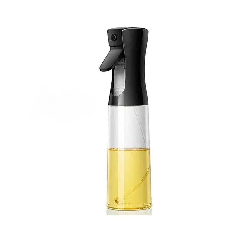 1pc 200/300/500 ML Oil Spray Bottle – Kitchen Household Edible Olive Oil Atomizer for Air Fryers. This spray bottle distributes oil in a fine mist, perfect for cooking, frying, and grilling. Ideal for controlling oil usage