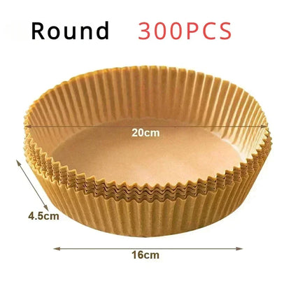 50/100pcs Special Paper for Air Fryer Silicone Oil Paper Oil Absorbing Paper Special Paper Pad for Food Household Paper Plate