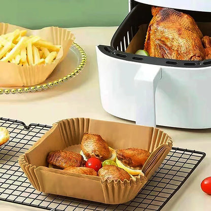 Air Fryer Disposable Paper Liner For Cosori ninja  Square/Round Nonstick Parchment Baking Oven Paper Kitchen Accessories